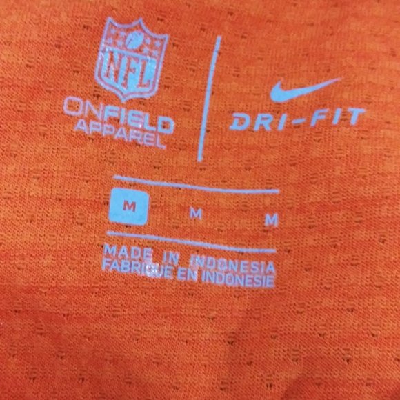 NFL TEAMS BRONCOS NIKE DRI-FIT ORANGE TOP - Picture 8 of 8